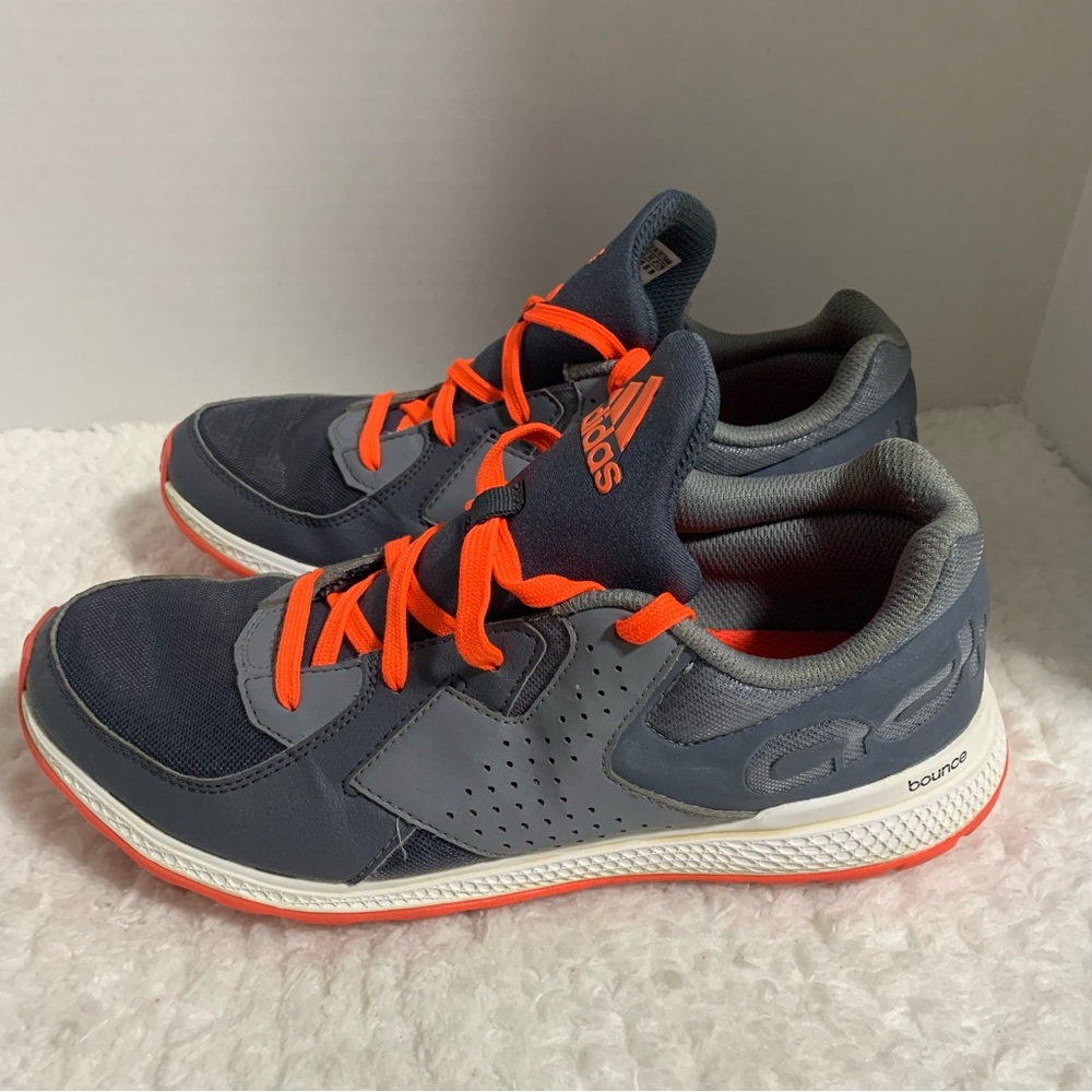 Adidas Force Bounce K Men Running Shoes AQ2917‎ Gray/Orange Size 7  11/15